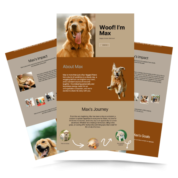 Petfolio Standard example